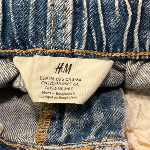 H&M Blue Denim Kids Skirt Size US 6 - Picture 2 of 4
